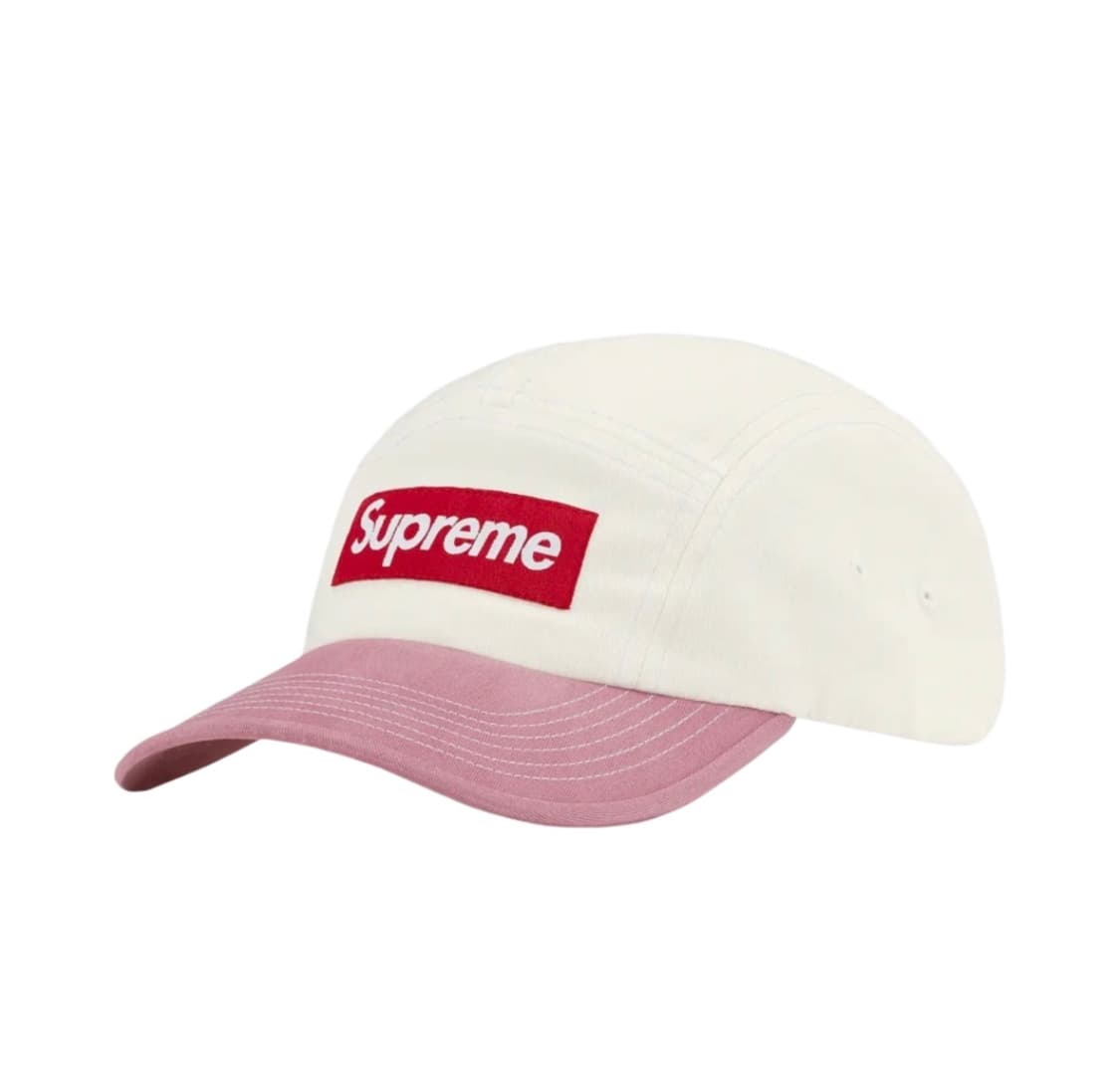 Supreme 2-Tone Twill Camp Cap White (22) 상품이미지1