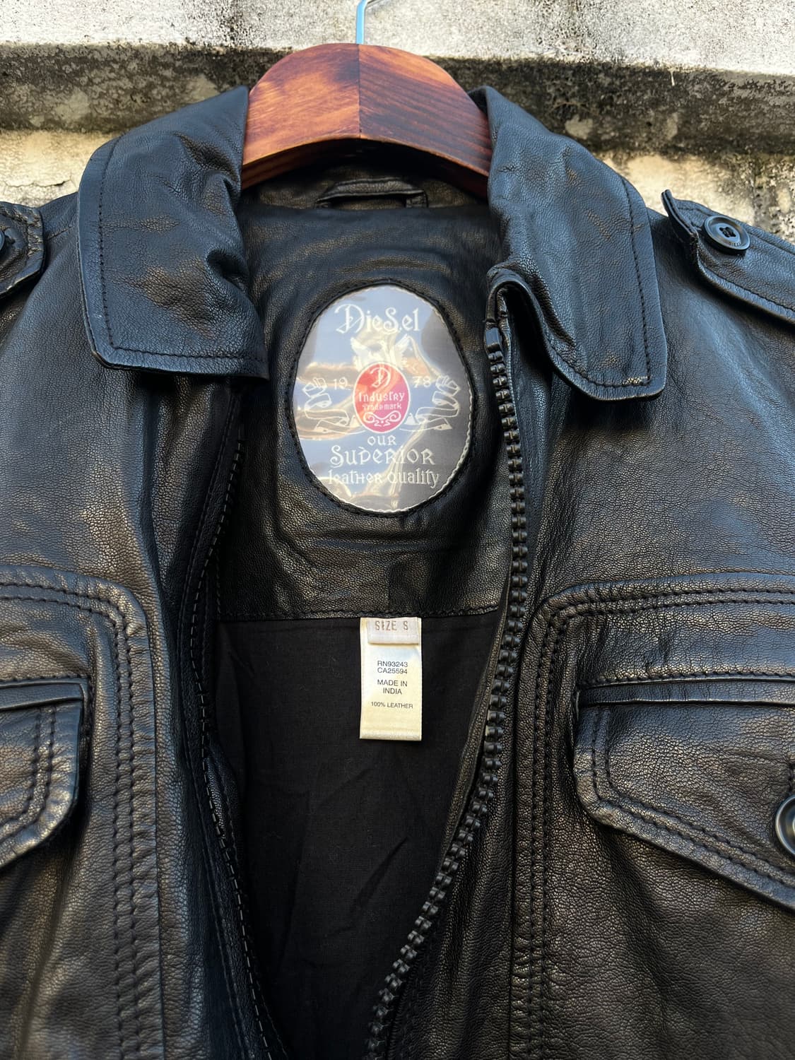 Diesel 디젤 바이커 레더자켓  상품이미지4