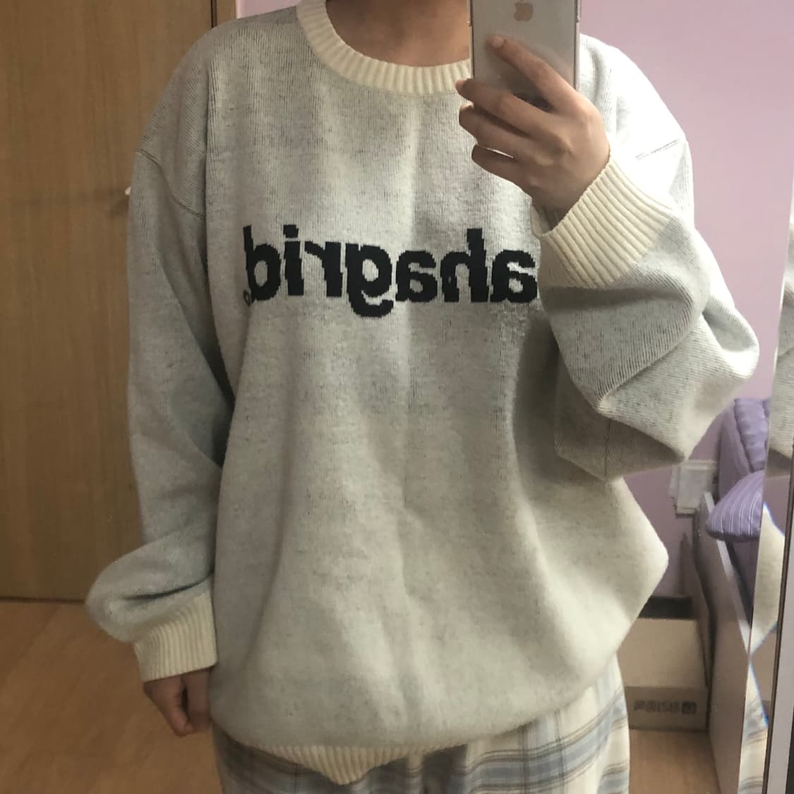 마하그리드 베이직 로고 니트 상품이미지3