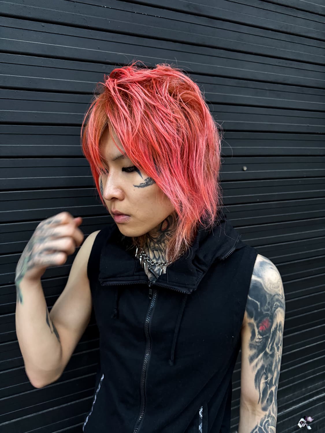 Burnings Sho - Black Gimic Hood Zip-Up 상품이미지2