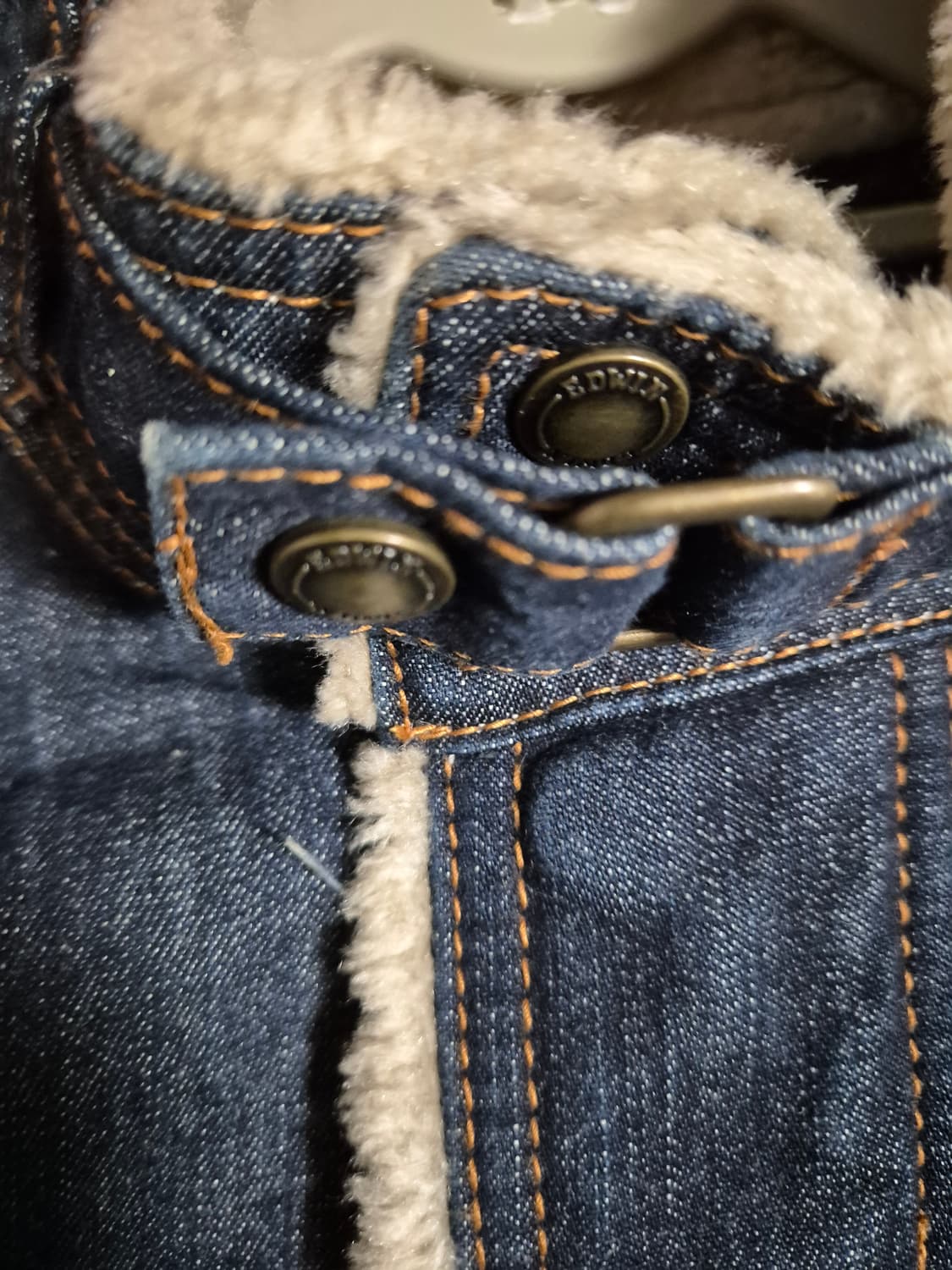 EDWIN 에드윈 쉐르파 바이커 청자켓 상품이미지3