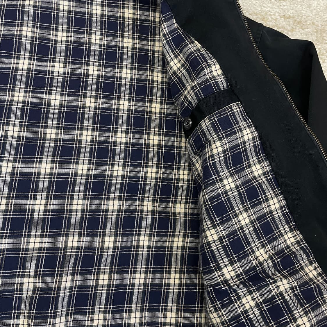 [L] 폴로 랄프로렌 해링턴 스윙탑 블루종 자켓 (체크 안감 O) 상품이미지6