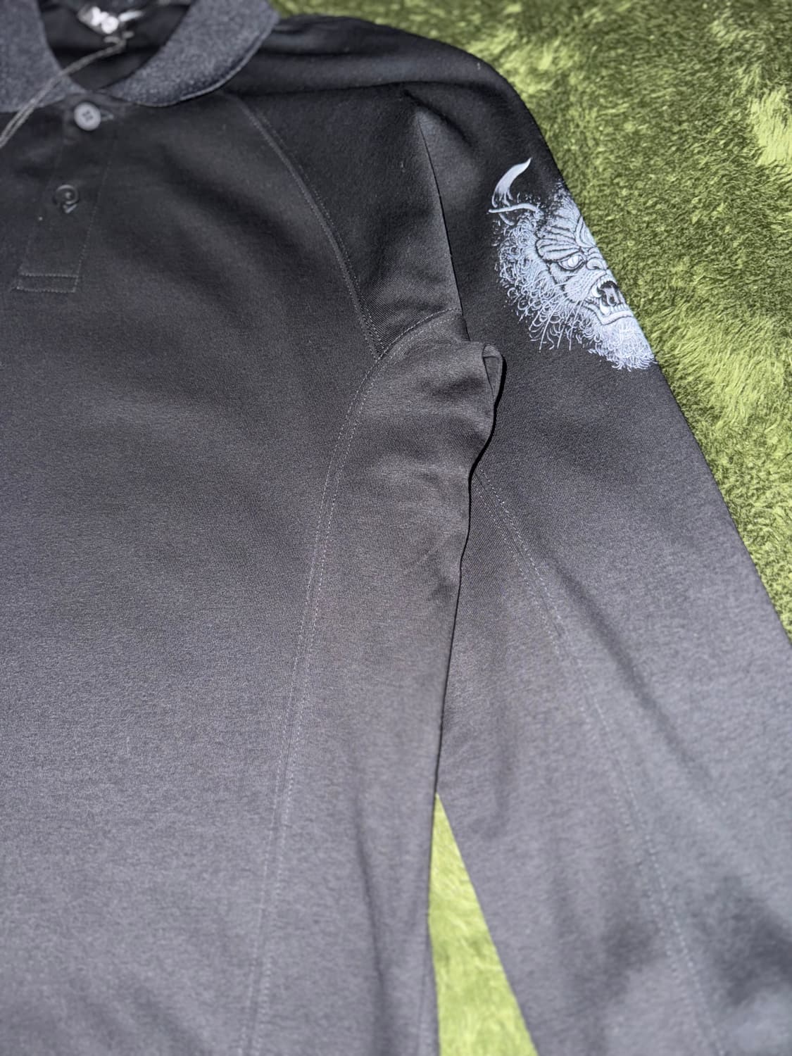 Y-3 요지 야마모토 뉴질랜드 올블랙스 폴로 롱슬리브 블랙 상품이미지4