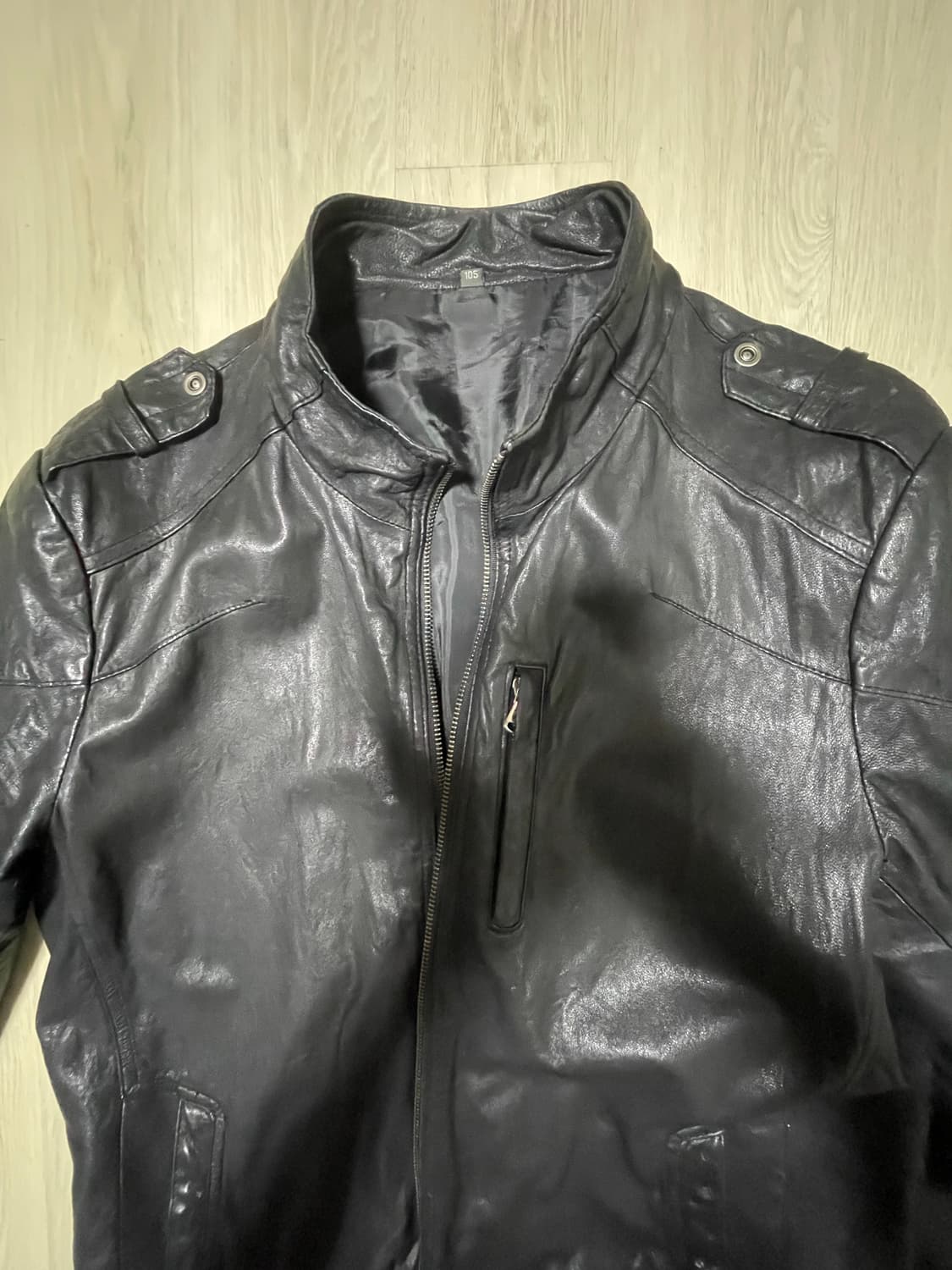 웨스턴 무드 램스킨 레더자켓 상품이미지4