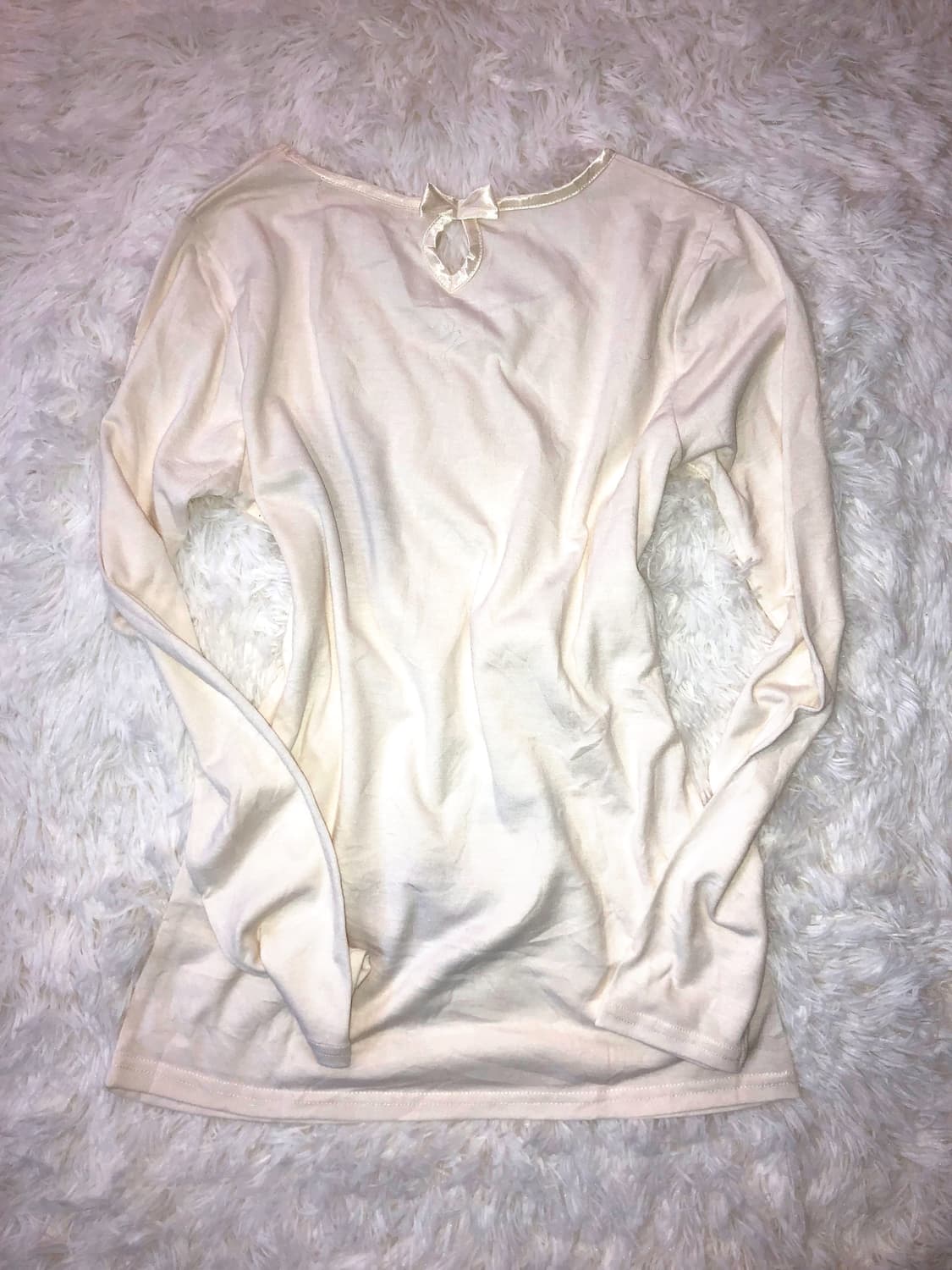Ivory ribbon top 상품이미지2