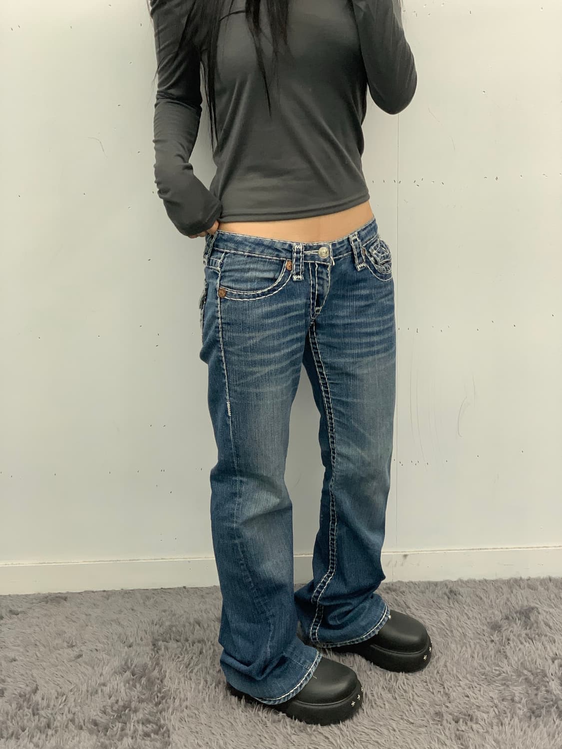 트루릴리전 로우라이즈 데님 상품이미지1