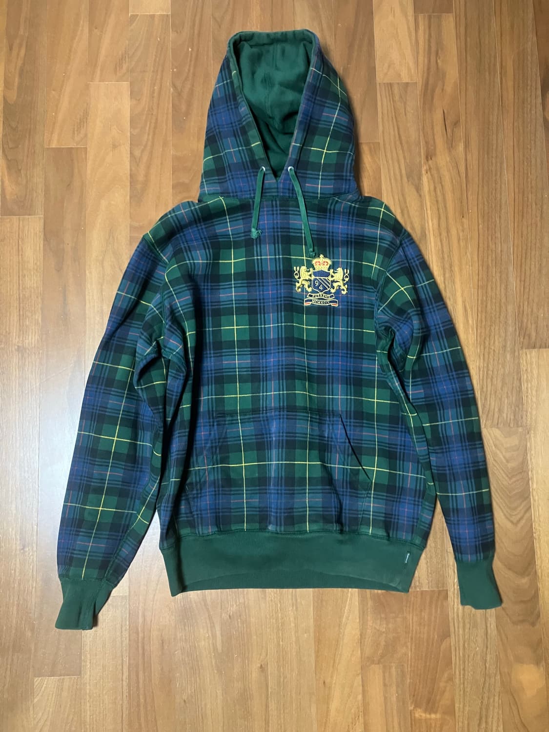 슈프림 08시즌 SE Crest Tartan Plaid 후드 M 상품이미지1