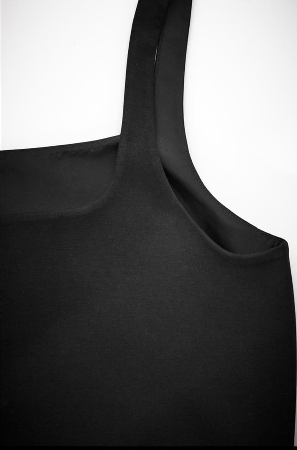 COS 콘트라스트 패널 미디 드레스 블랙 S 상품이미지3