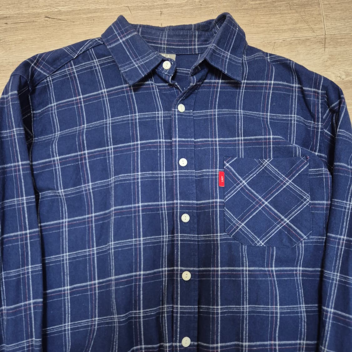 I AM A AMI 아이엠어아미 남성 코튼 체크셔츠 L(100) 상품이미지2