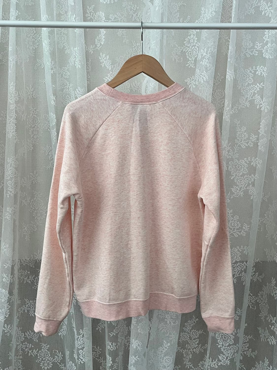 M) 나이키 스우시 기모 맨투맨 핑크 상품이미지2