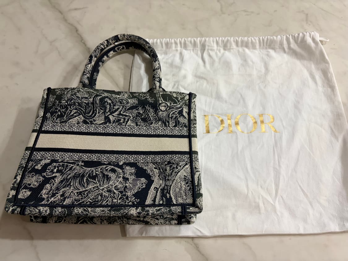 디올 Dior 북토트백 스몰 뜨왈 드 주이 리버스 상품이미지3