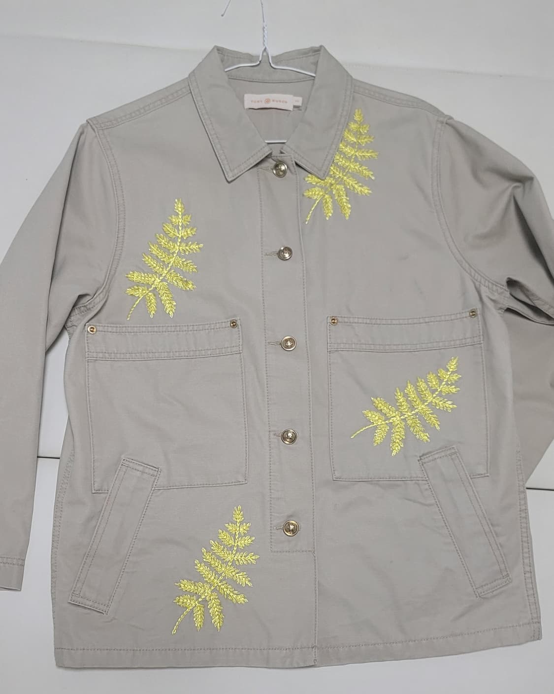 정품 여성  토리버치 자수 코튼 자켓 상품이미지1