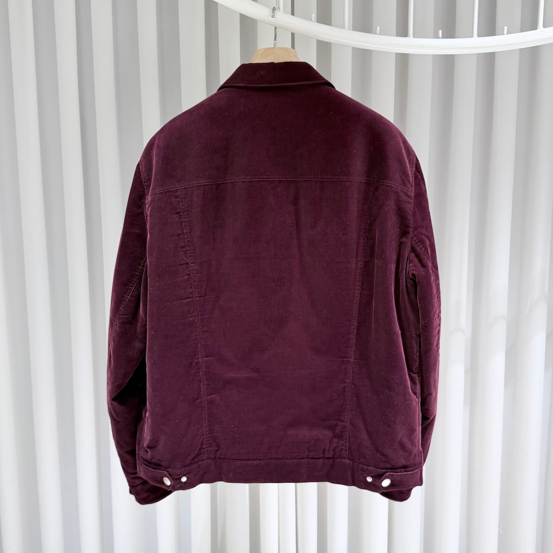 (A+/XL) / 브루넬로 쿠치넬리 코듀로이 버건디 봄버 자켓 상품이미지5