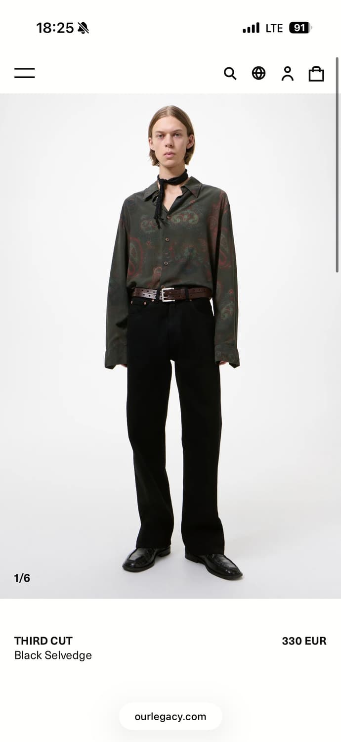 아워레가시 써드컷 블랙셀비지 29사이즈 상품이미지1