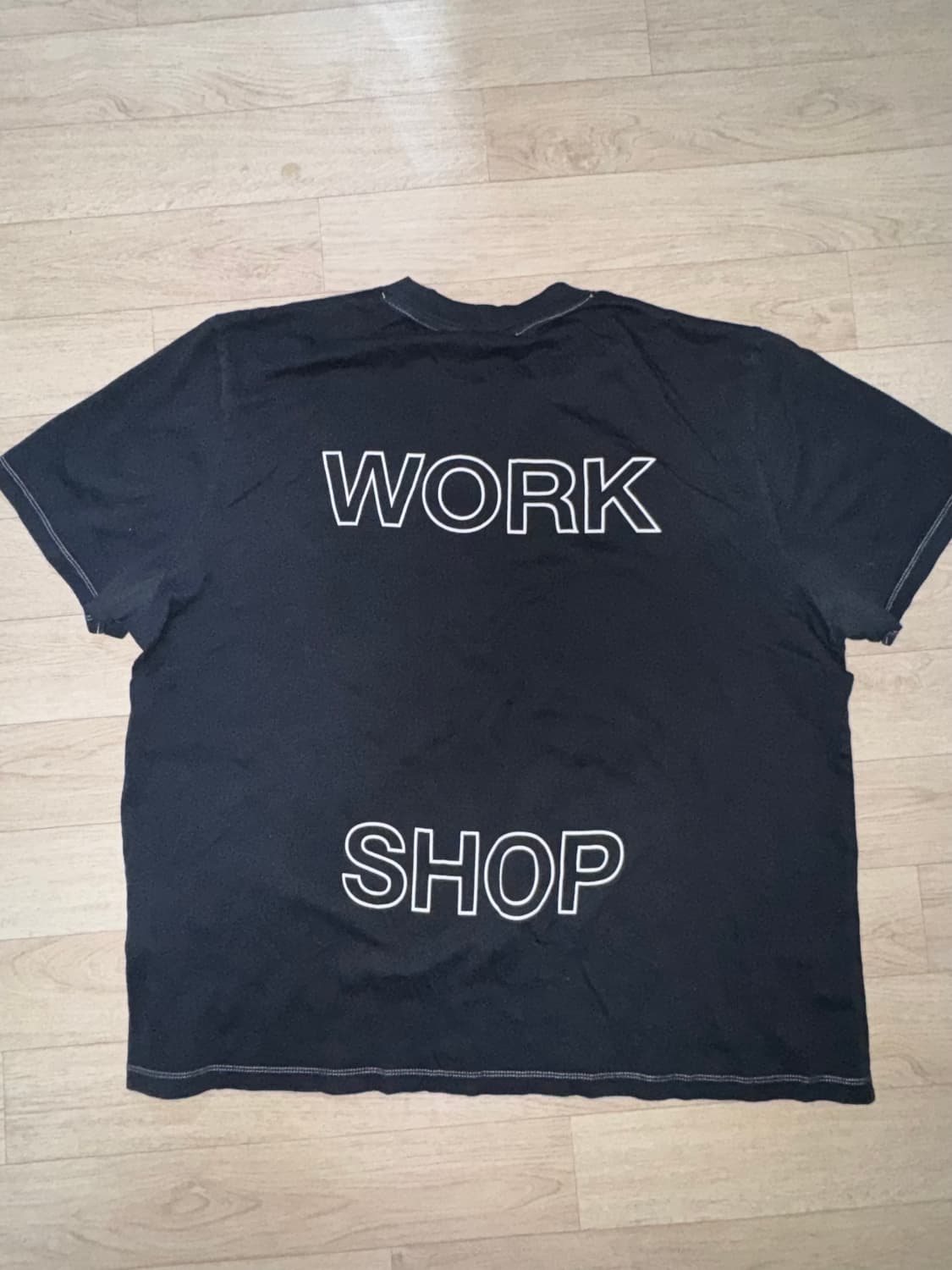 아워레가시 워크 샵 박스 티셔츠 음양 블랙 상품이미지3