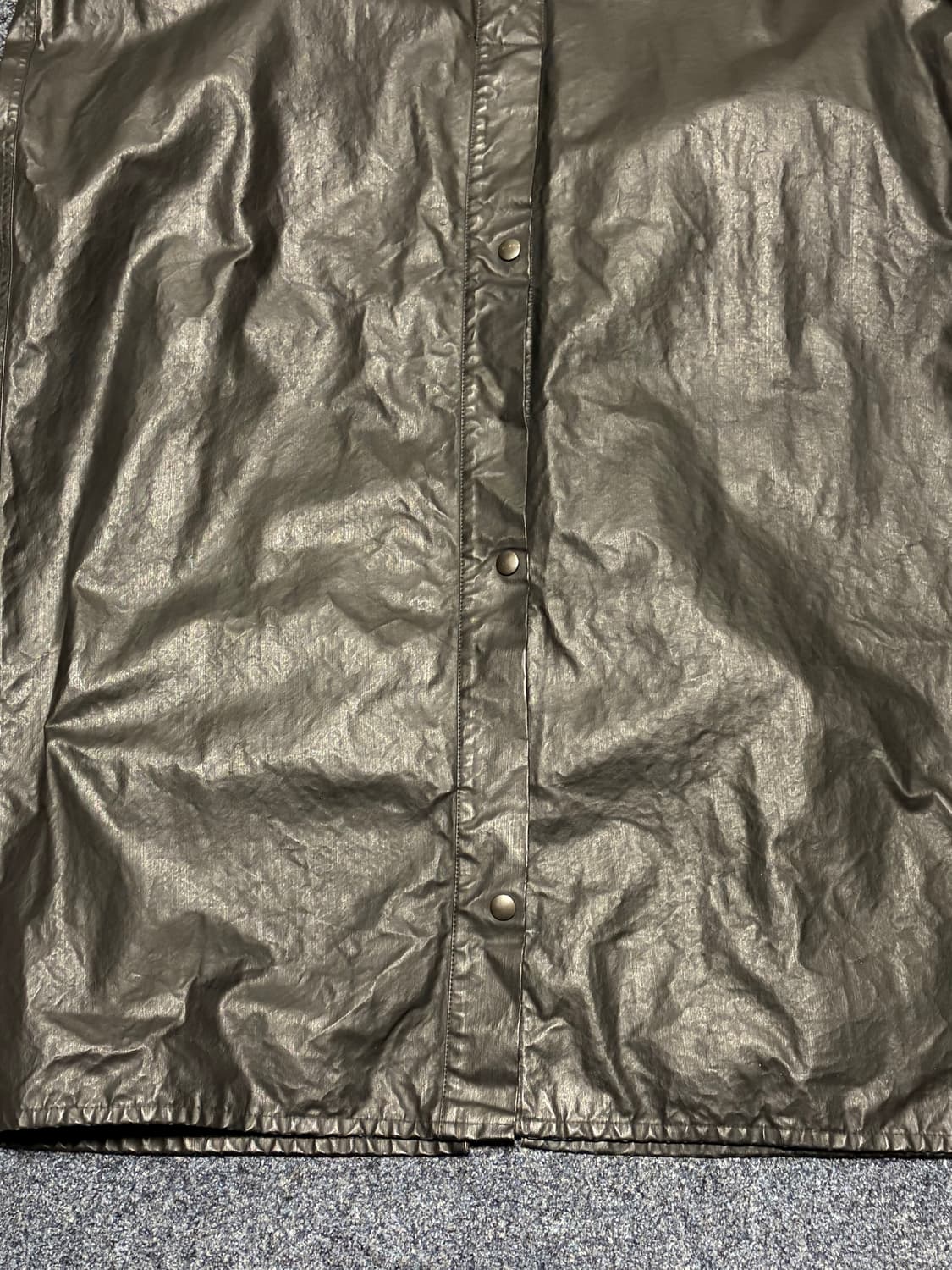 메종 마르지엘라 코듀로이 카라 롱 트렌치 왁스 코트 52 상품이미지6