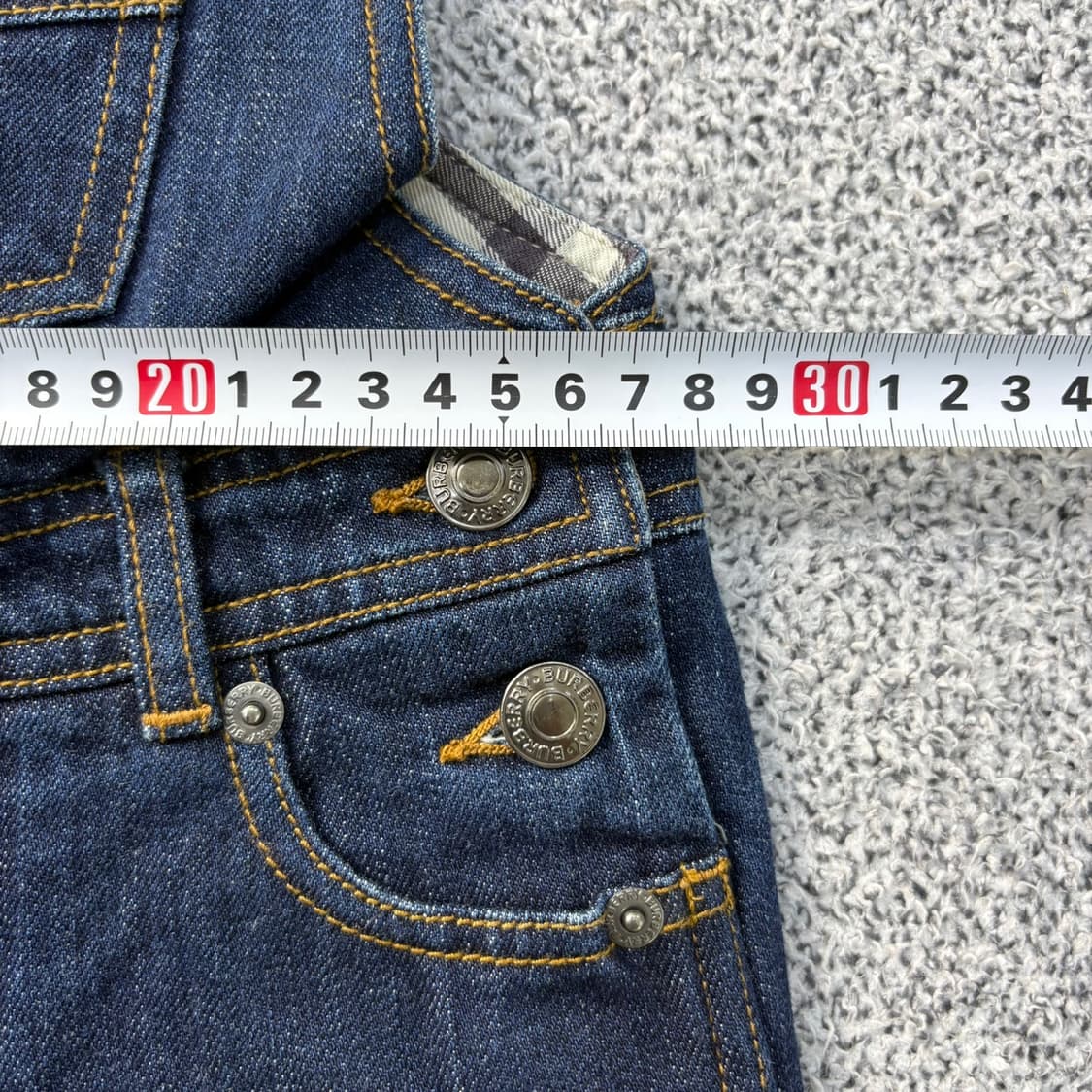 18M 버버리 키즈 데님 멜빵바지 0323J 상품이미지6