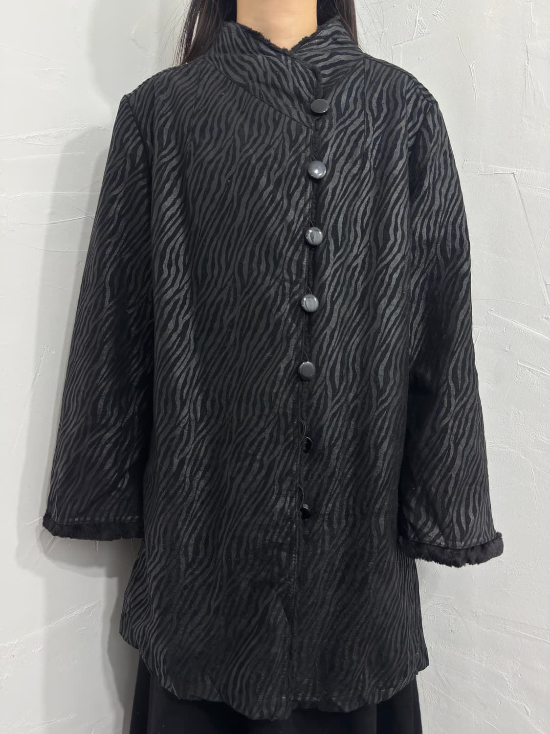 zebra fur coat 상품이미지1