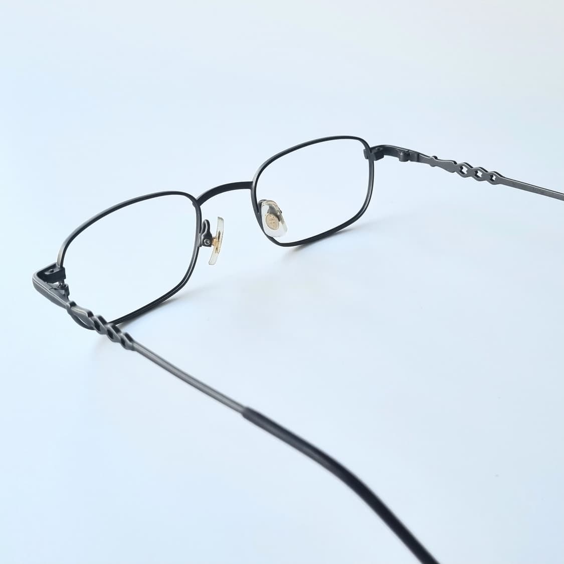 데드스탁 건메탈 그레이 사각 레트로 안경테 378 상품이미지4