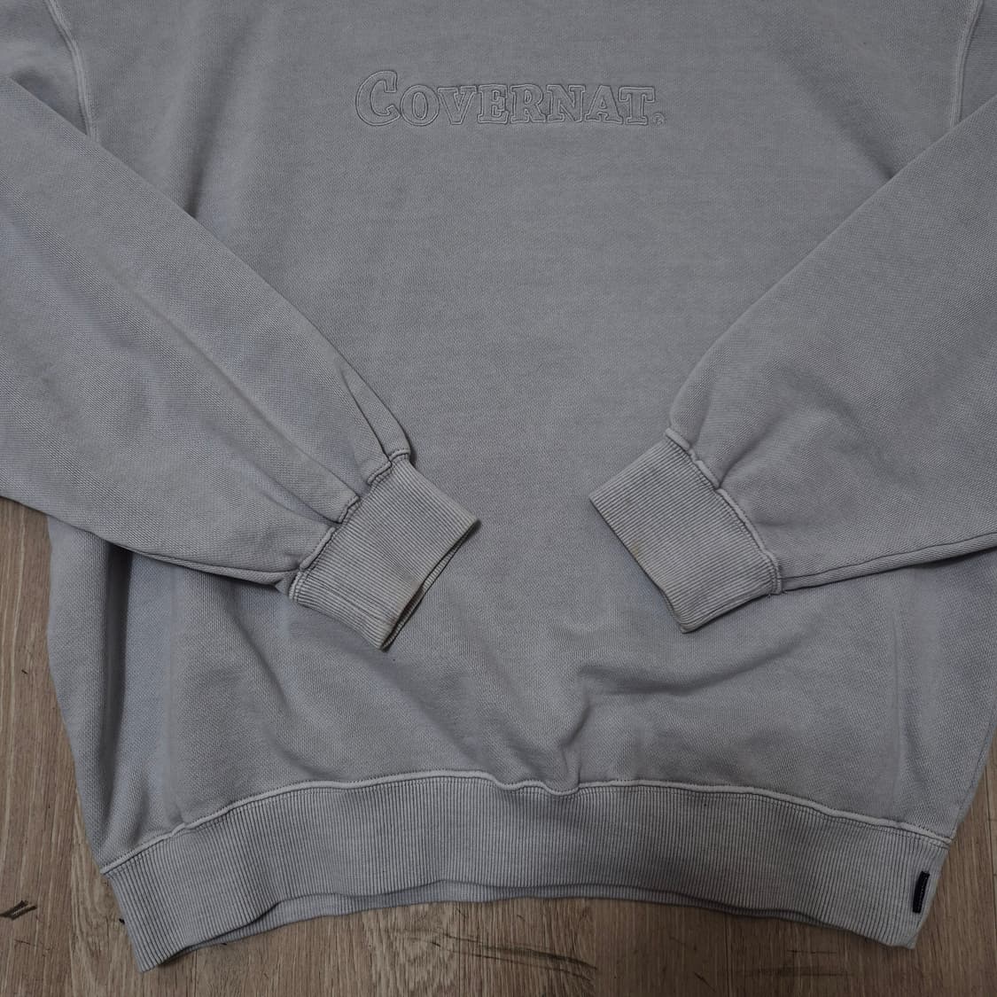 커버낫 빅로고 가먼트다잉 맨투맨 M(95) 상품이미지3