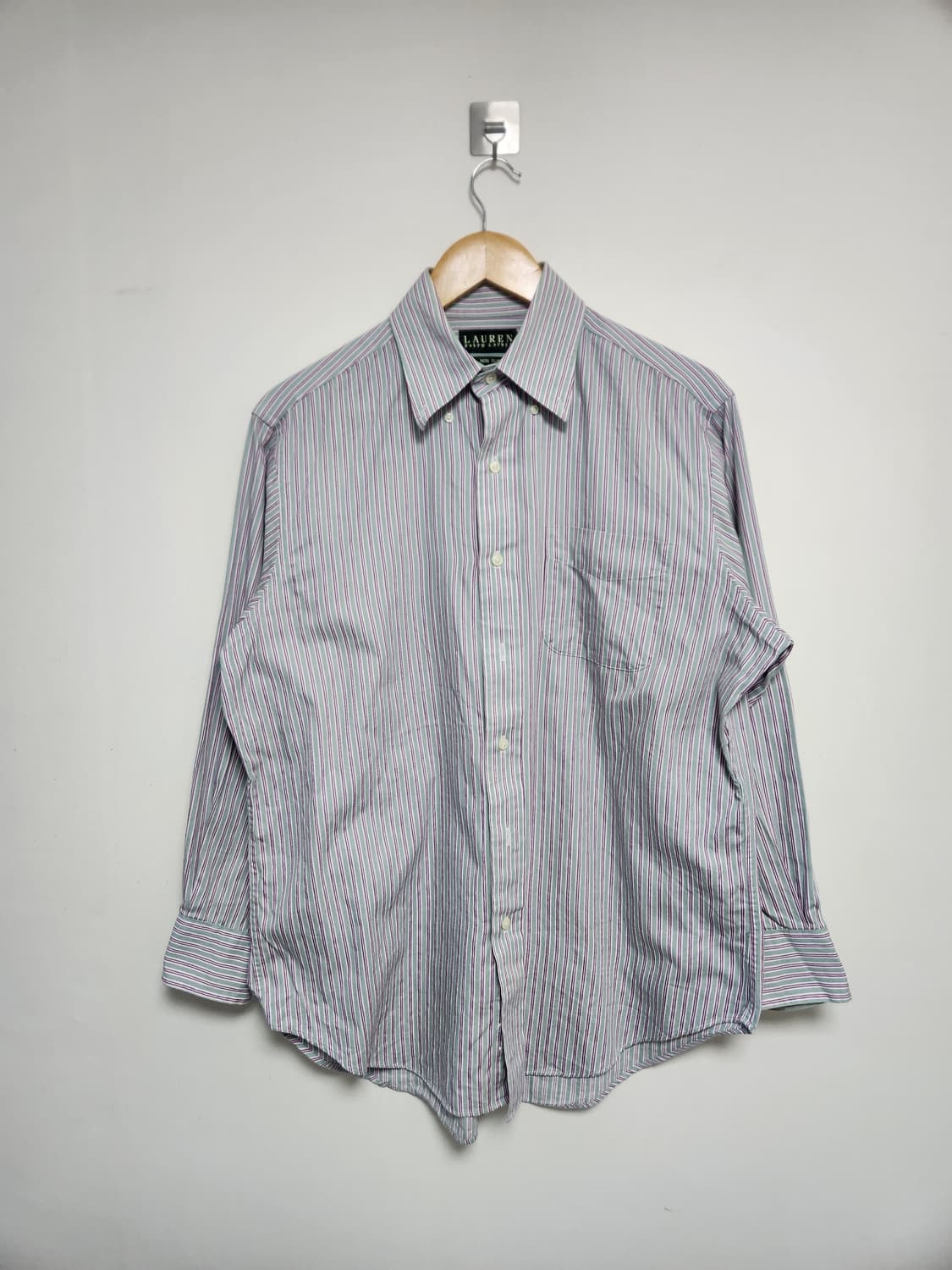 폴로Polo 스트라이프 코튼 셔츠 L - S175 상품이미지1