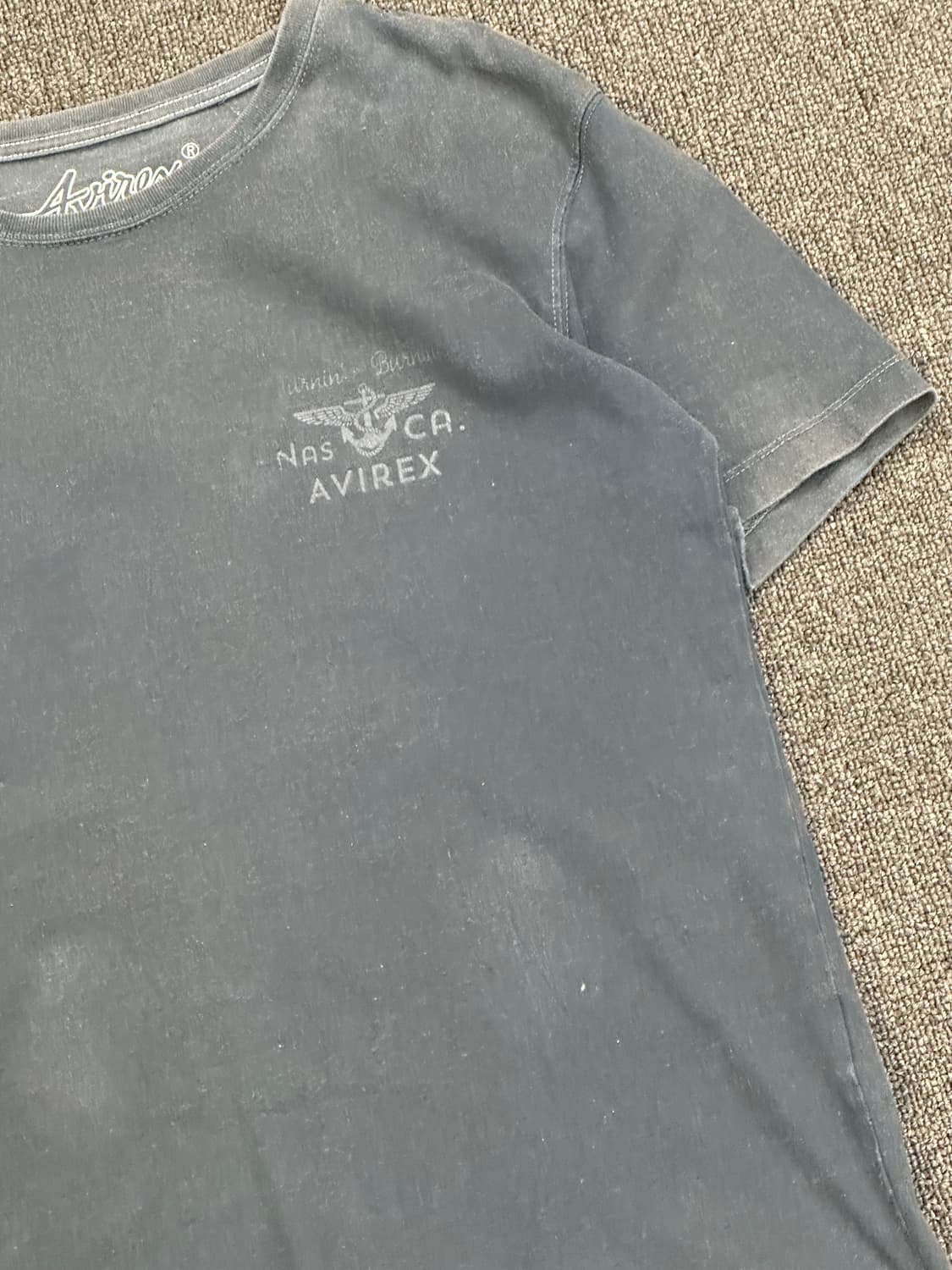 XL)Avirex vintage 후면 프린팅 반팔 상품이미지5