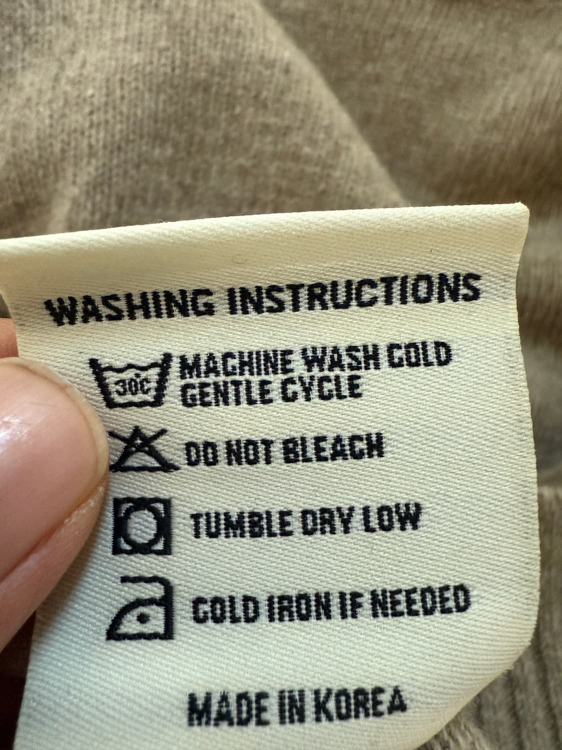 Adam's fig leaf 100%램스울 니트 베이지 49000원 상품이미지5