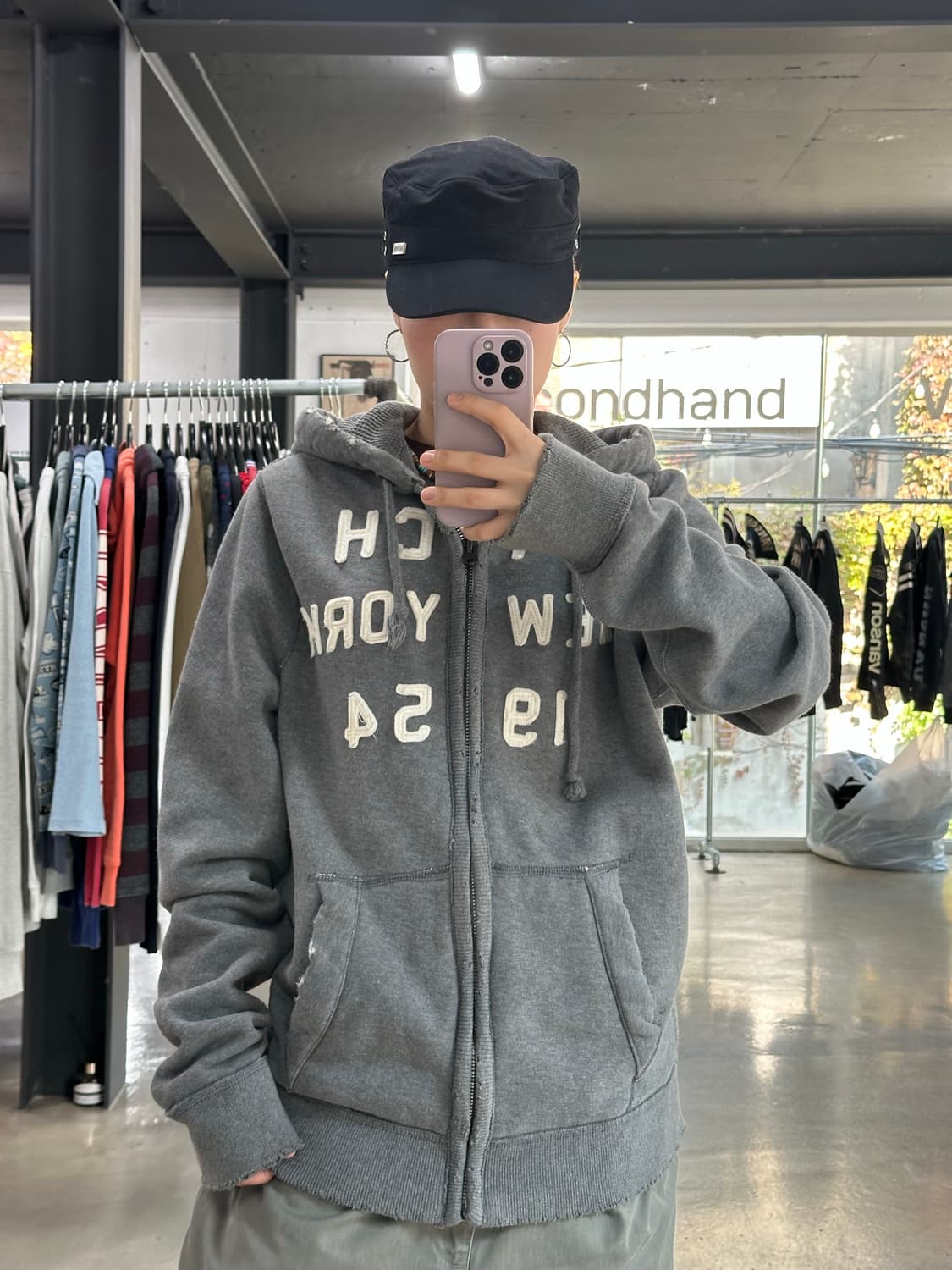 아베크롬비 머슬핏 데미지 후드집업  상품이미지1