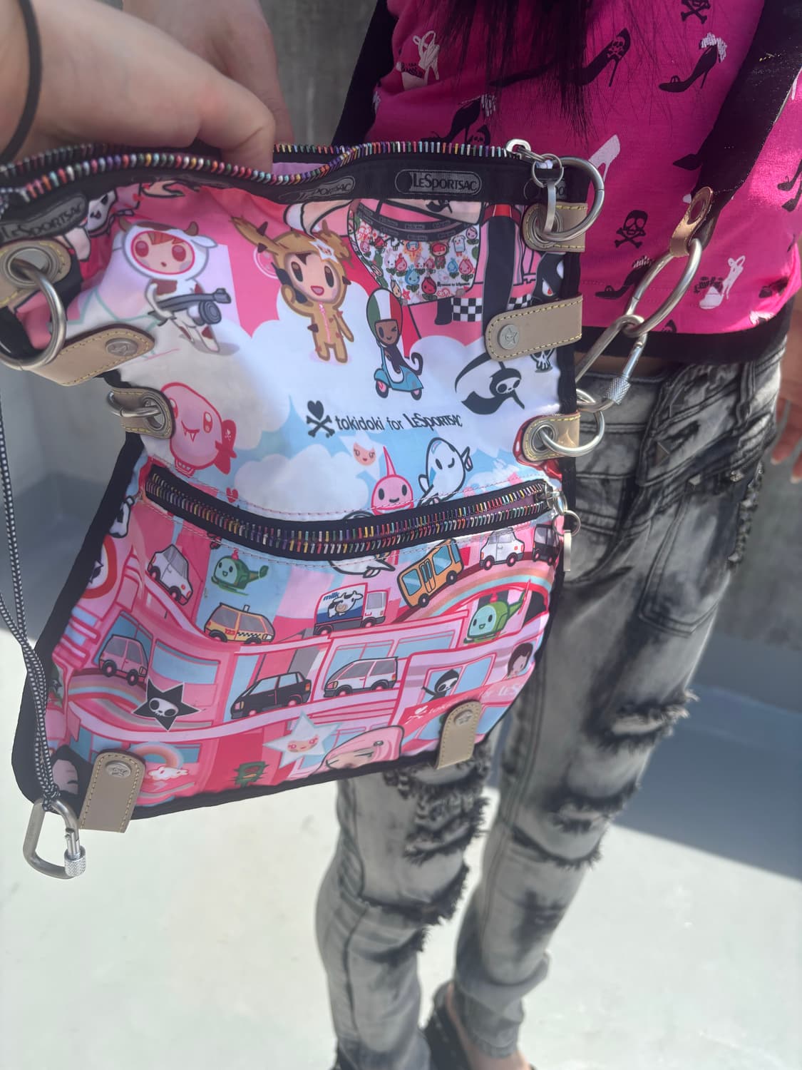Tokidoki 레스포삭 콜라보 미니 크로스백 상품이미지2