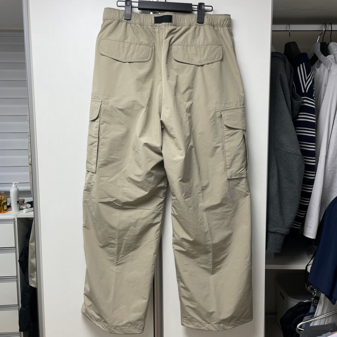(새상품)무탠다드 시티레저 NP 와이드벨티드 카고팬츠 베이지(36) 상품이미지2
