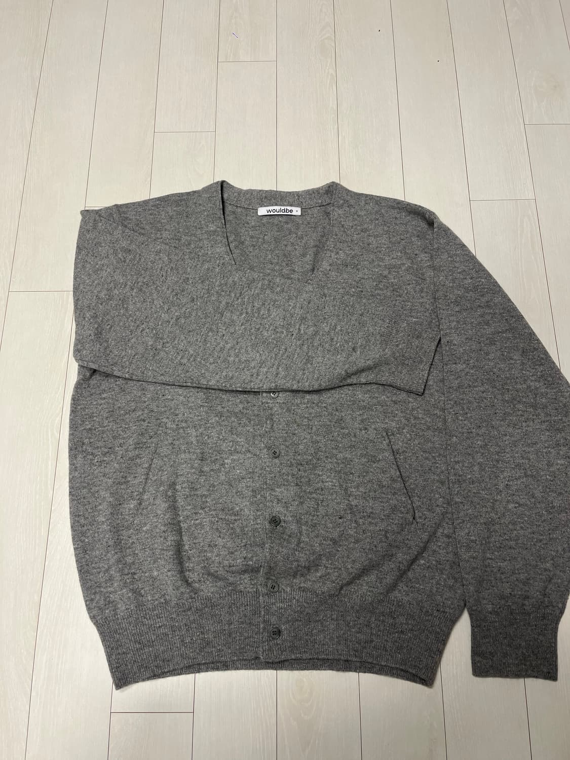 [우드비] 베이커 가디건 _ M size (그레이 컬러) 상품이미지1