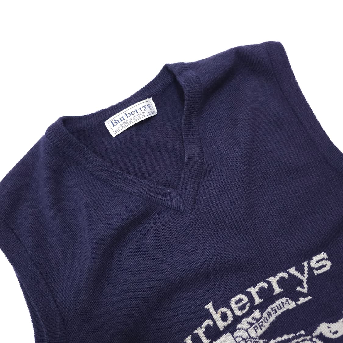 버버리 스코틀랜드 울 베스트 상품이미지2