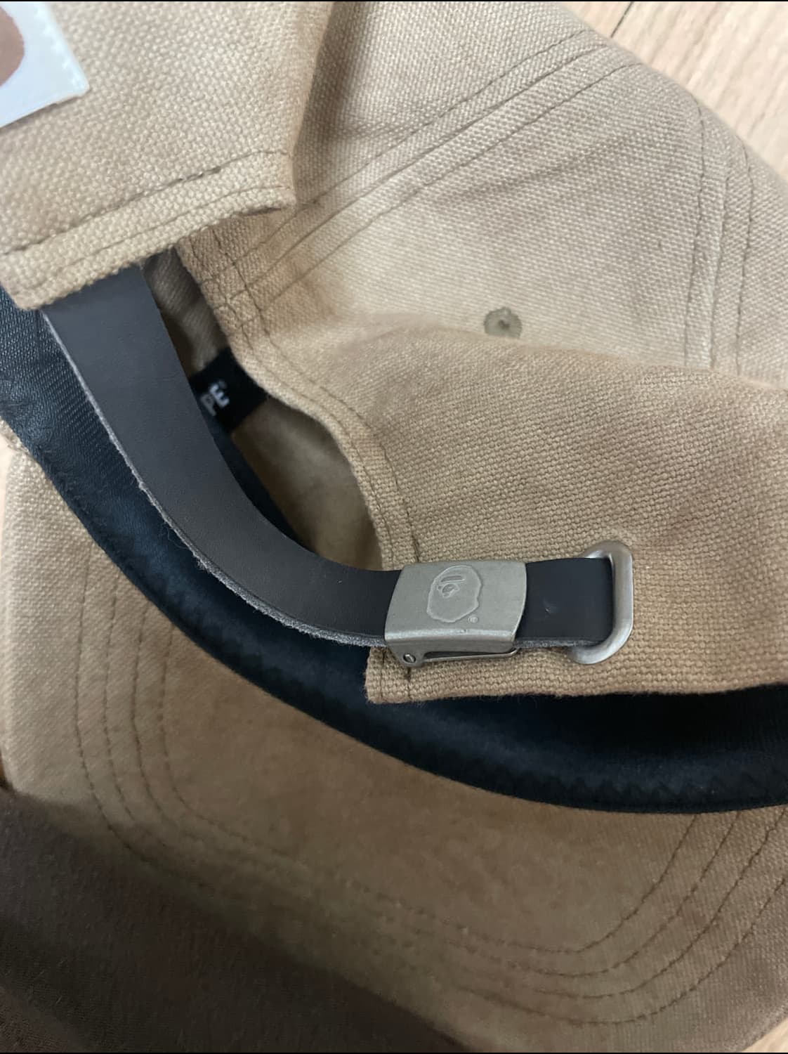 베이프 워싱 캔버스 캡 모자 상품이미지3