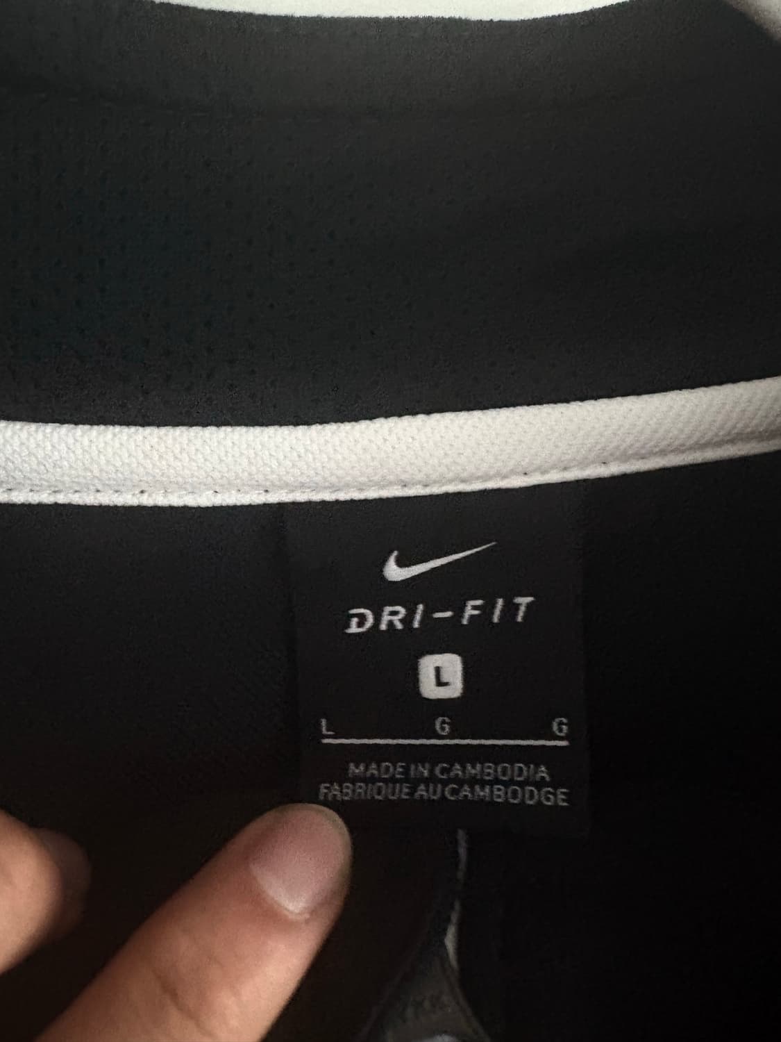 나이키(Nike) 빅스우시 검정 드라이핏 트렉탑 져지 L 100 상품이미지7