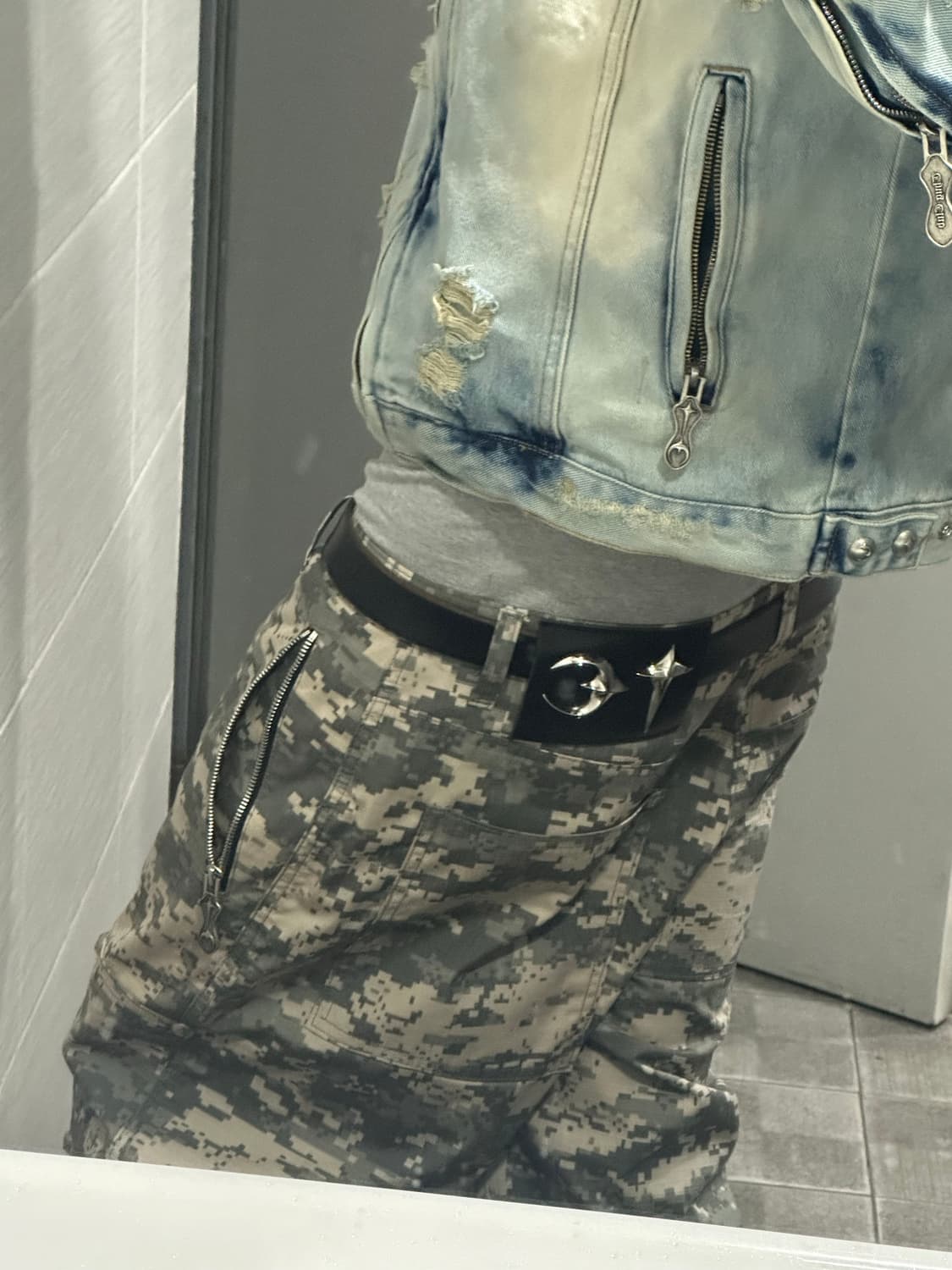 TC Denim zip-up Hoodie Blue/2 상품이미지1