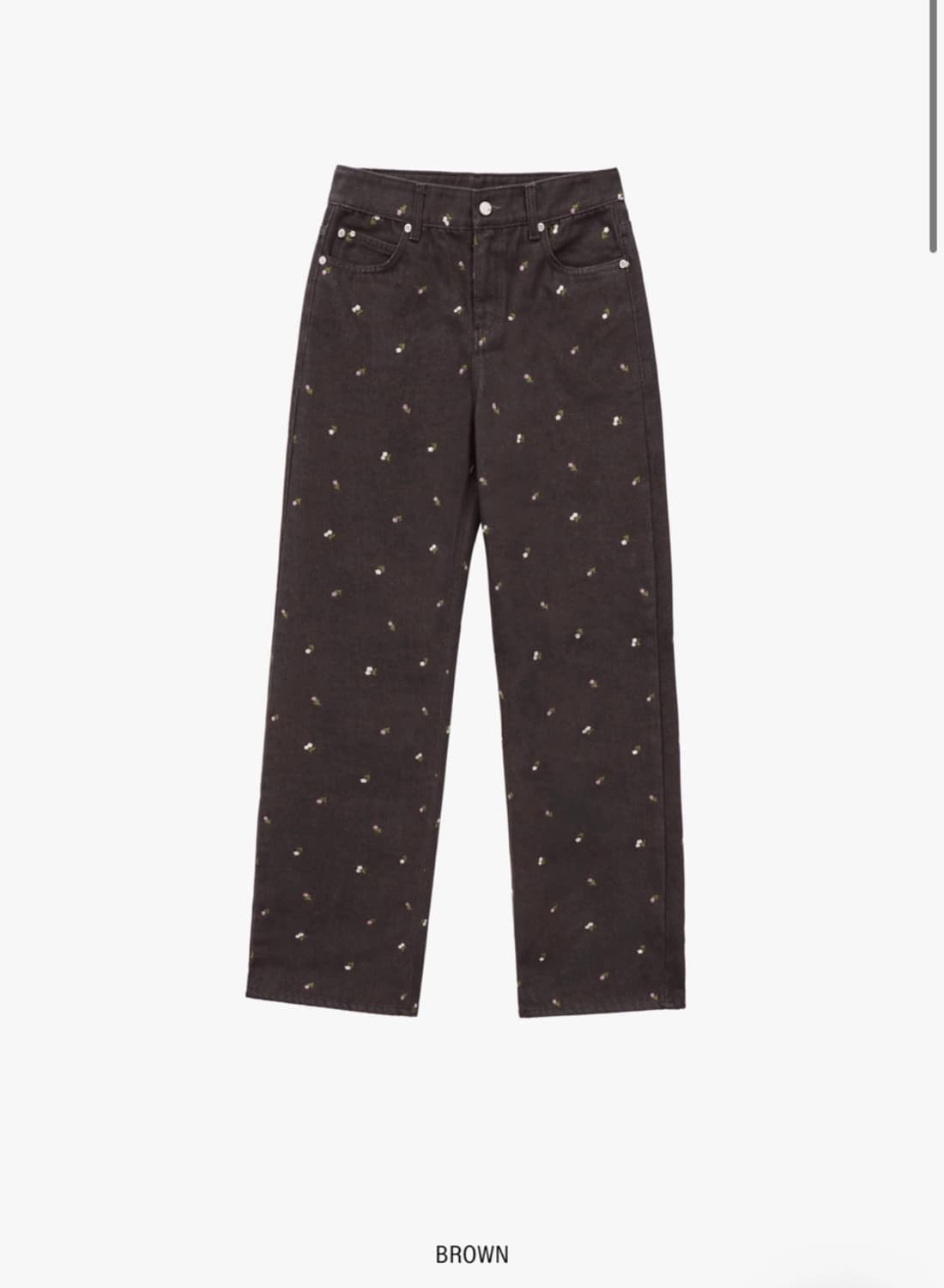 그로브 23SS NIKI DENIM PANTS 브라운 상품이미지5