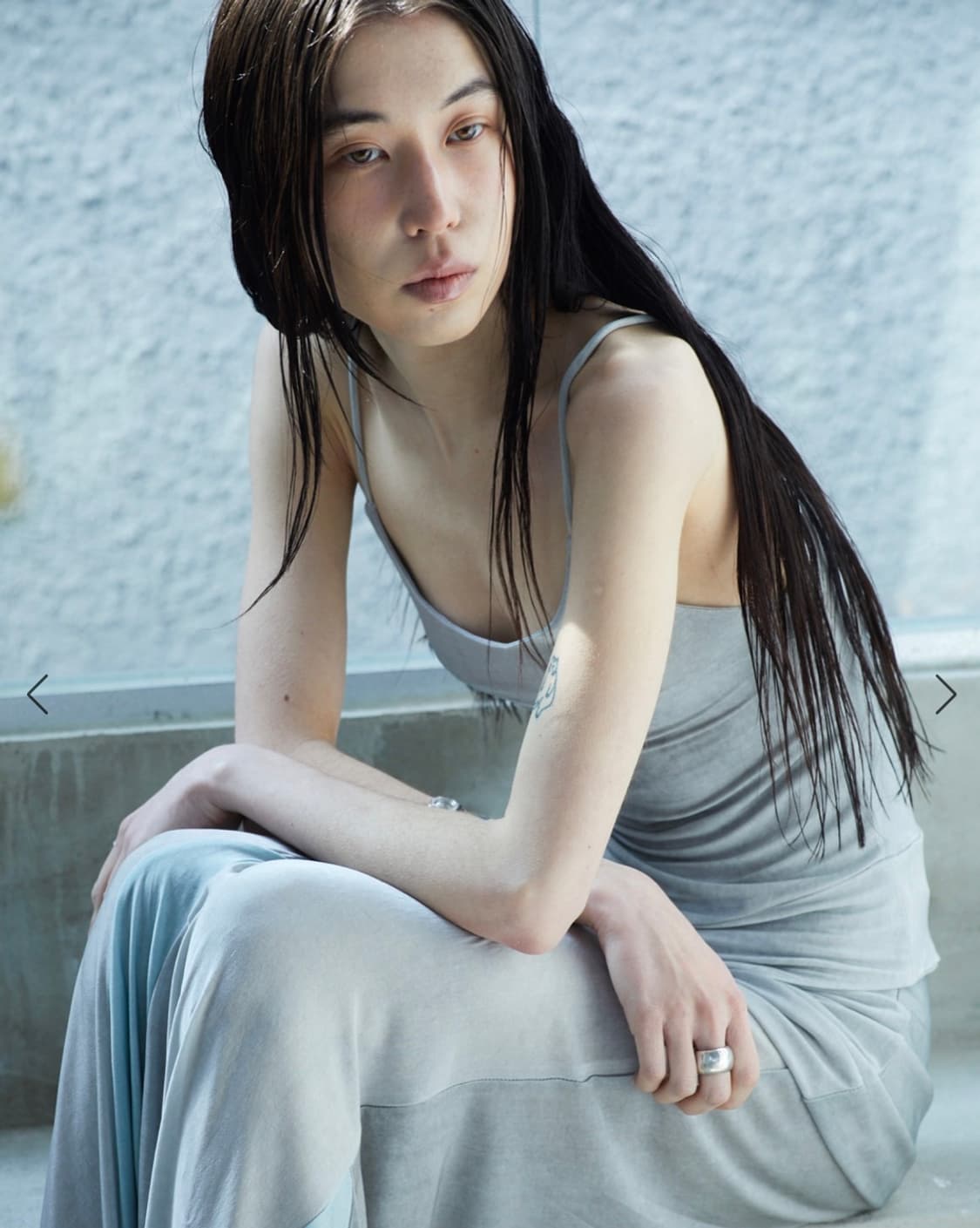 Block string T - Ice gray 상품이미지2
