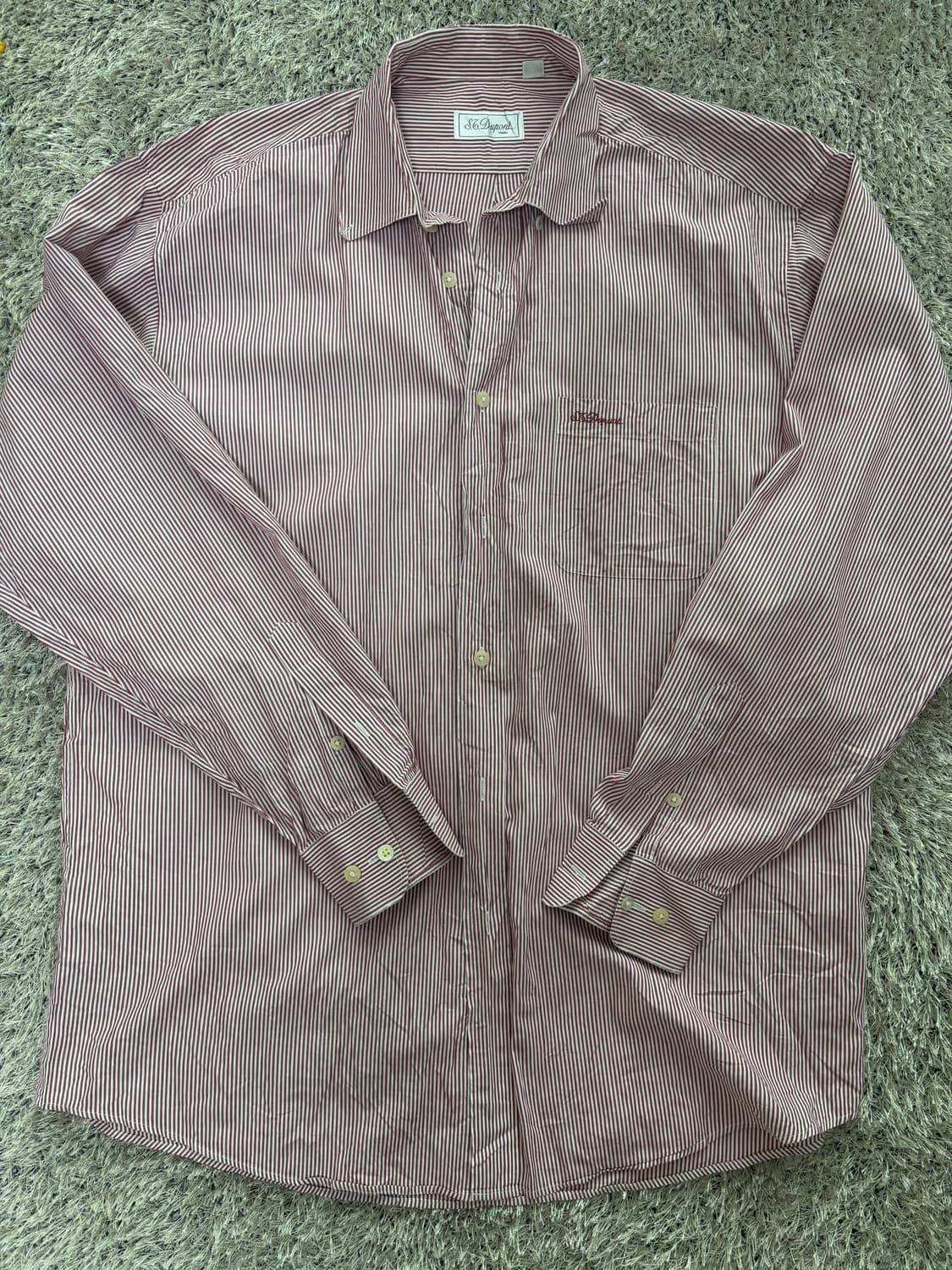 일본판 듀퐁 스트라이프 셔츠 105-110 상품이미지1