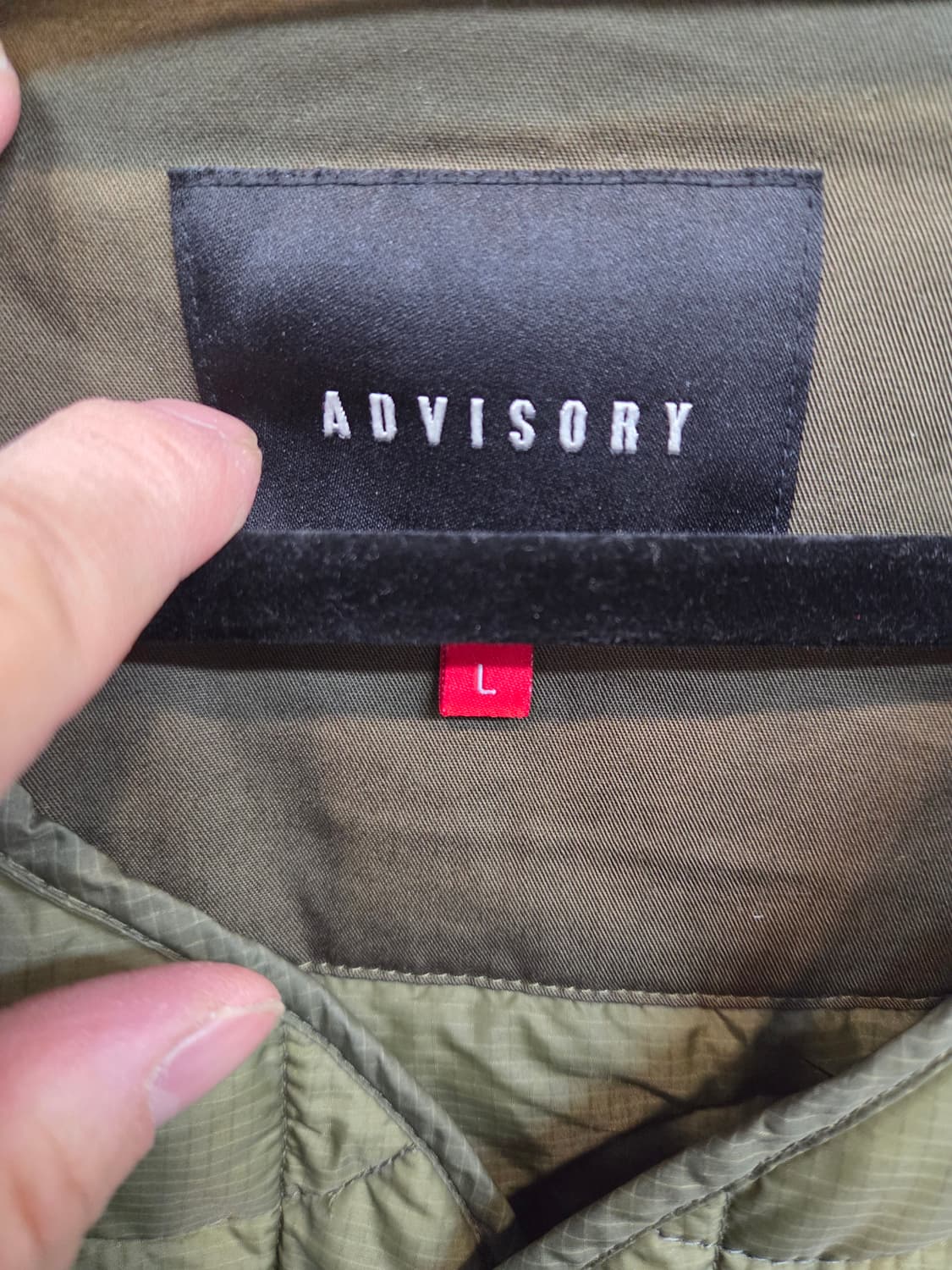 어드바이저리 퀄팅 깔깔이 자켓 L 상품이미지3