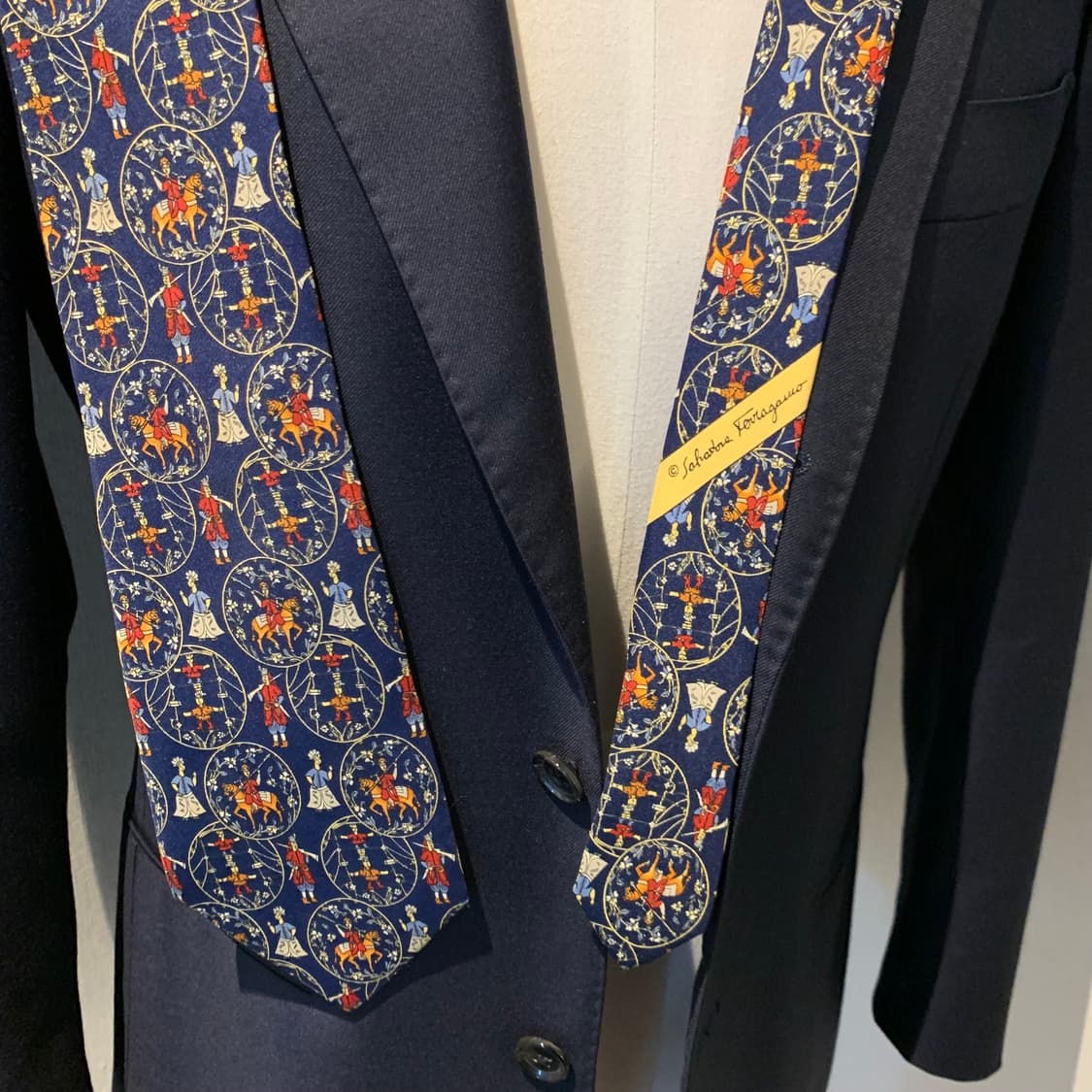 살바토레 페레가모(Ferragamo) 빈티지 정장넥타이 명품 A등급 상품이미지2