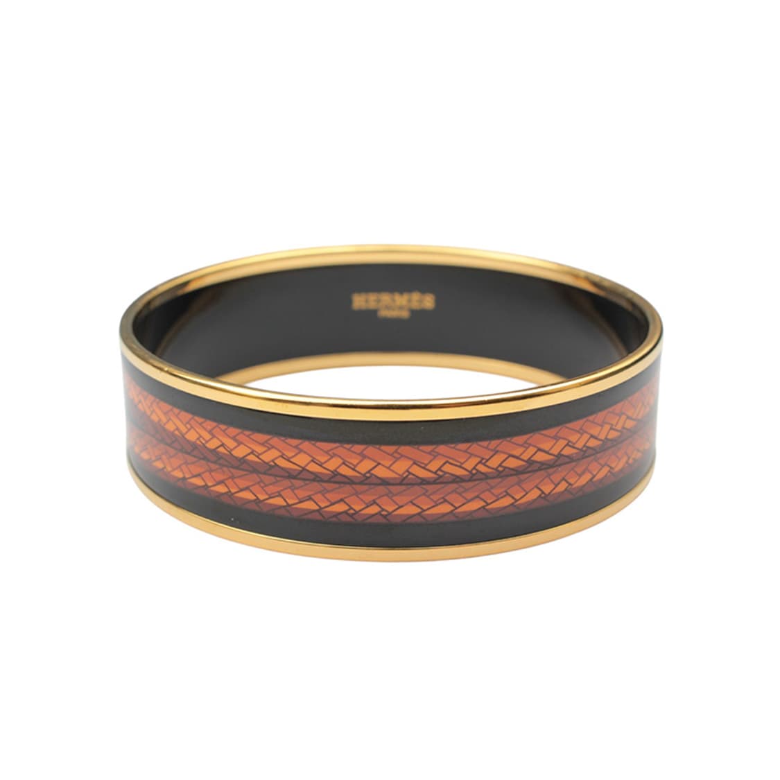 에르메스 투톤 위빙패턴 금장 뱅글 상품이미지1