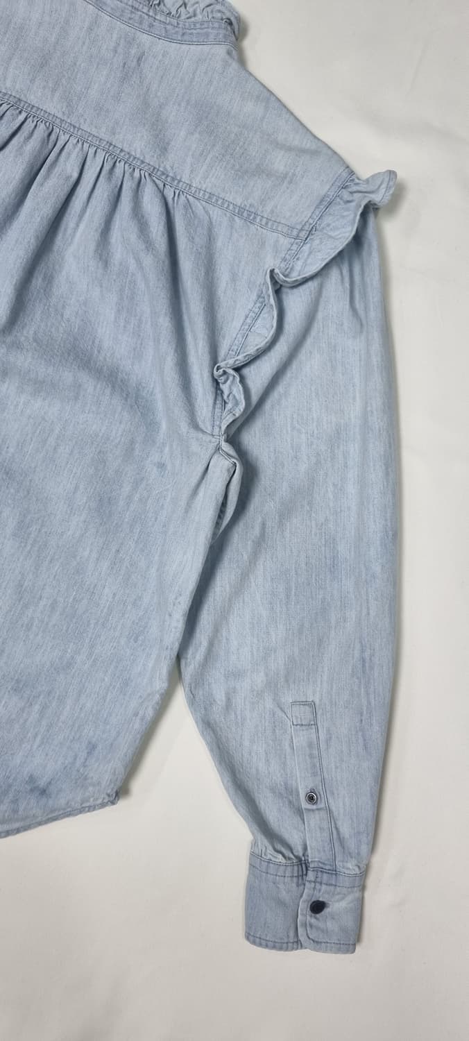 이자벨마랑 데님 프릴 셔츠 S _ 여성, 실측 확인 상품이미지8