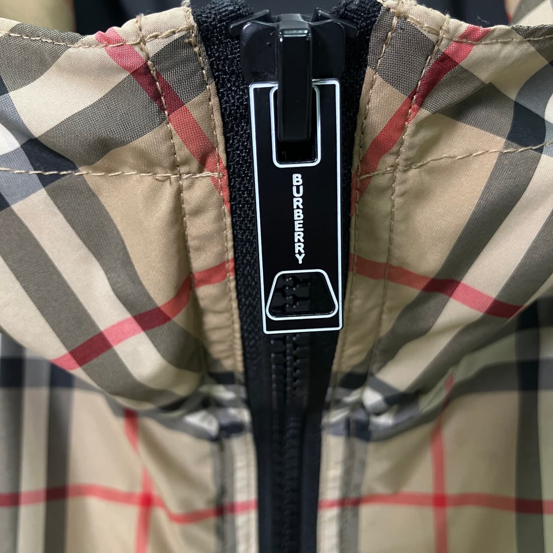 버버리 체크 드로스트링 후드 자켓  상품이미지7