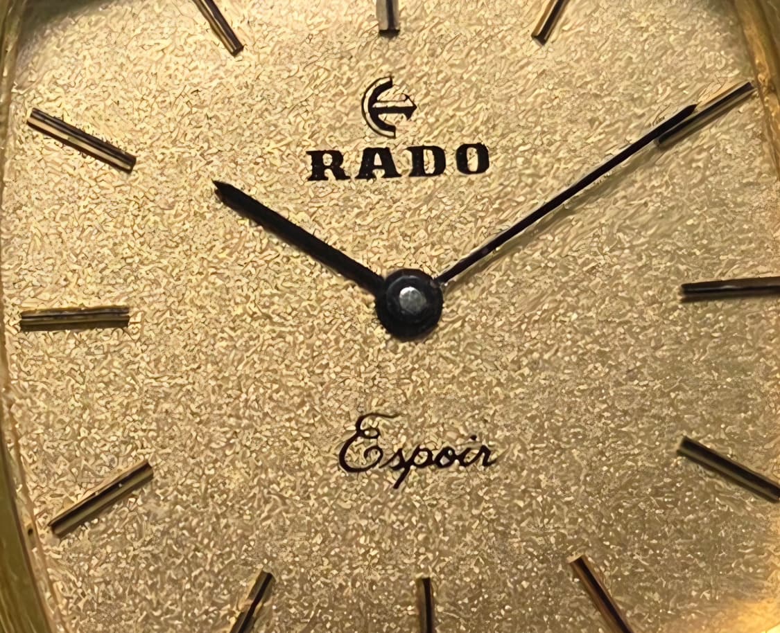 빈티지 라도 에스쁘와(Espoir) 사각탱크 금바리판 수동 메커니컬 
 상품이미지9