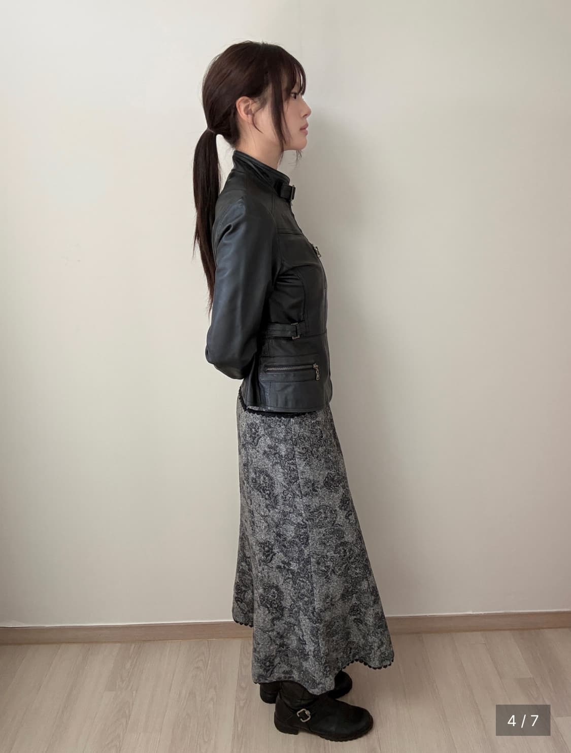 빈티지 램스킨 레더재킷 상품이미지1