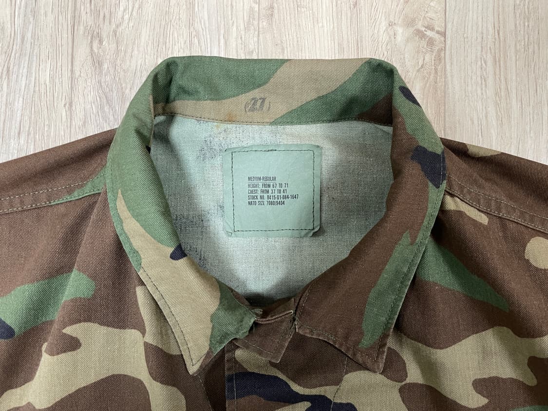 100~105) 80s 미군 앵커자수 BDU 우드랜드(RRL&폴로&LVC 상품이미지5