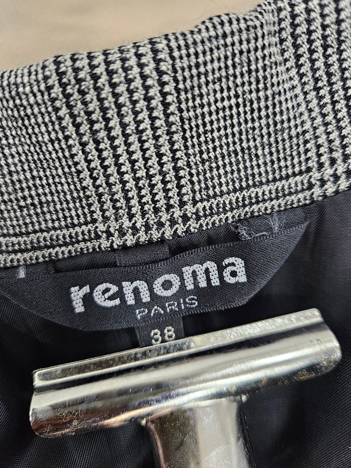 레노마(renoma) 체크 울 롱코트 38 상품이미지4