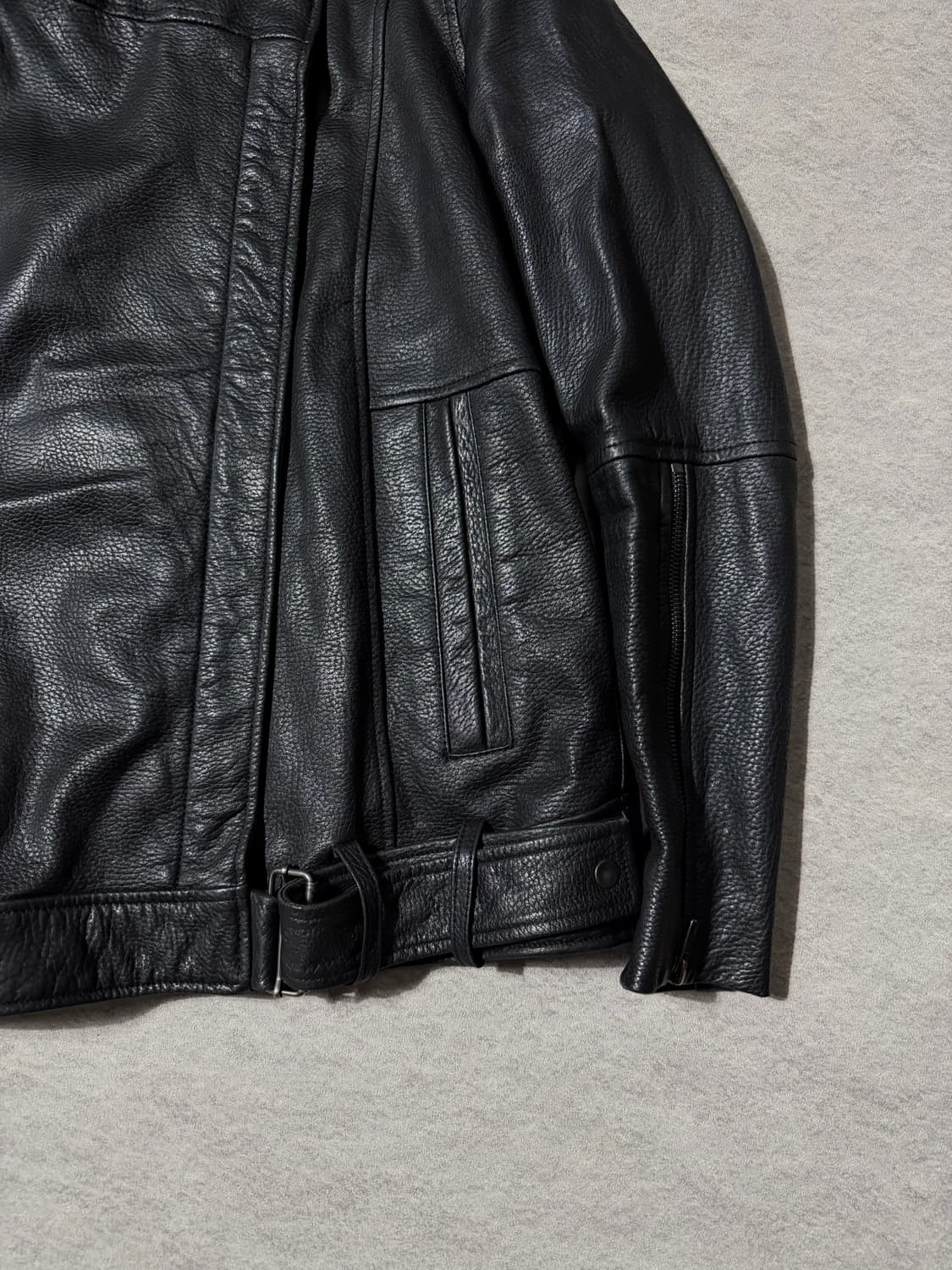 헬무트랭 비대칭 램스킨자켓 상품이미지6