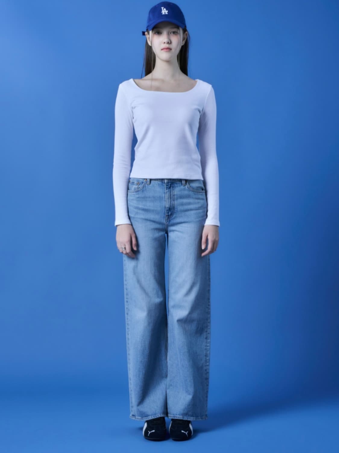 콜릿 모달 프리미엄 베이직 라운드넥 무지 긴팔티 이너 상품이미지2