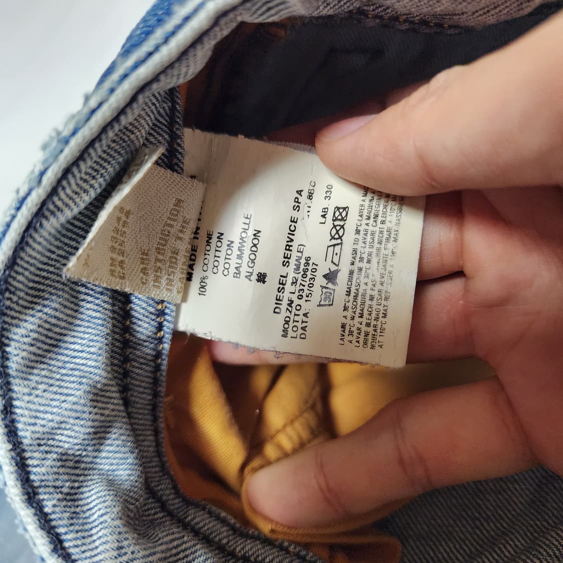 DIESEL 디젤 부츠컷 워시드 데님팬츠 상품이미지10